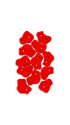 Red Small Rock Hand Grips