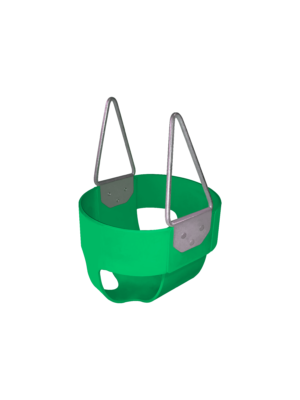 Green Full Bucket Swing Seat with Chain